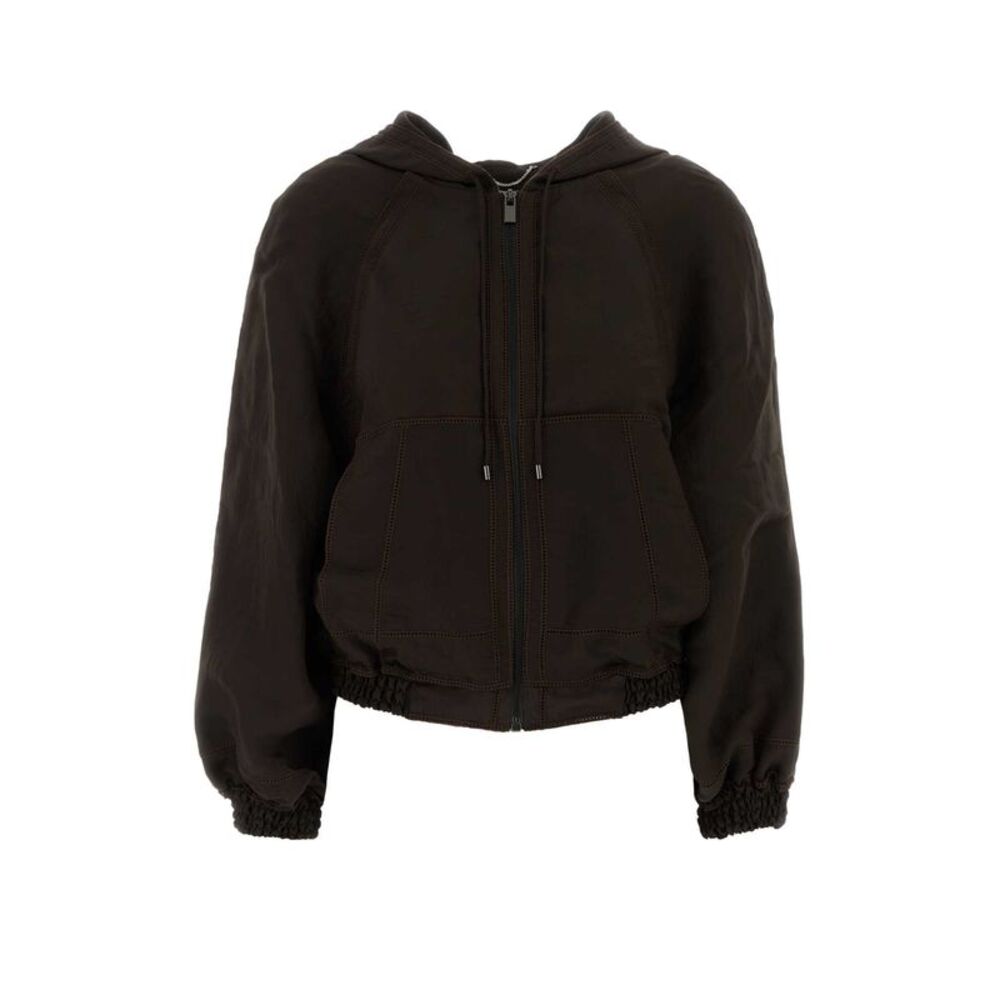 Magda Butrym Women Chocolate Viscose Blend Windbreaker